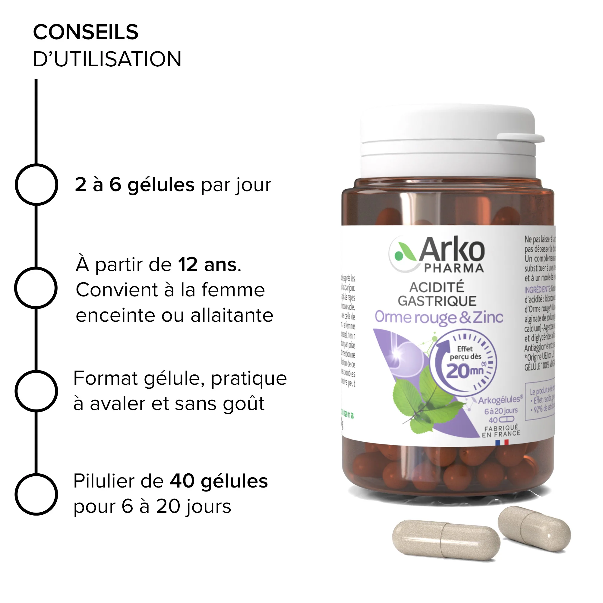 Arkogélules® Orme rouge et Zinc - Image 5