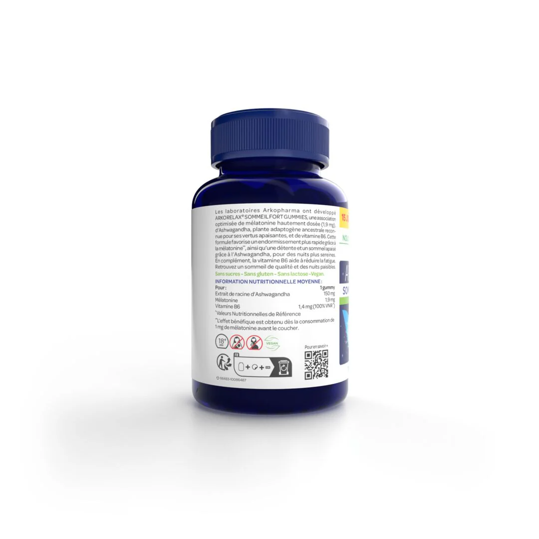 Arkorelax® Sommeil Fort Gummies - 60 gummies dont 2 semaines OFFERTES - Image 9
