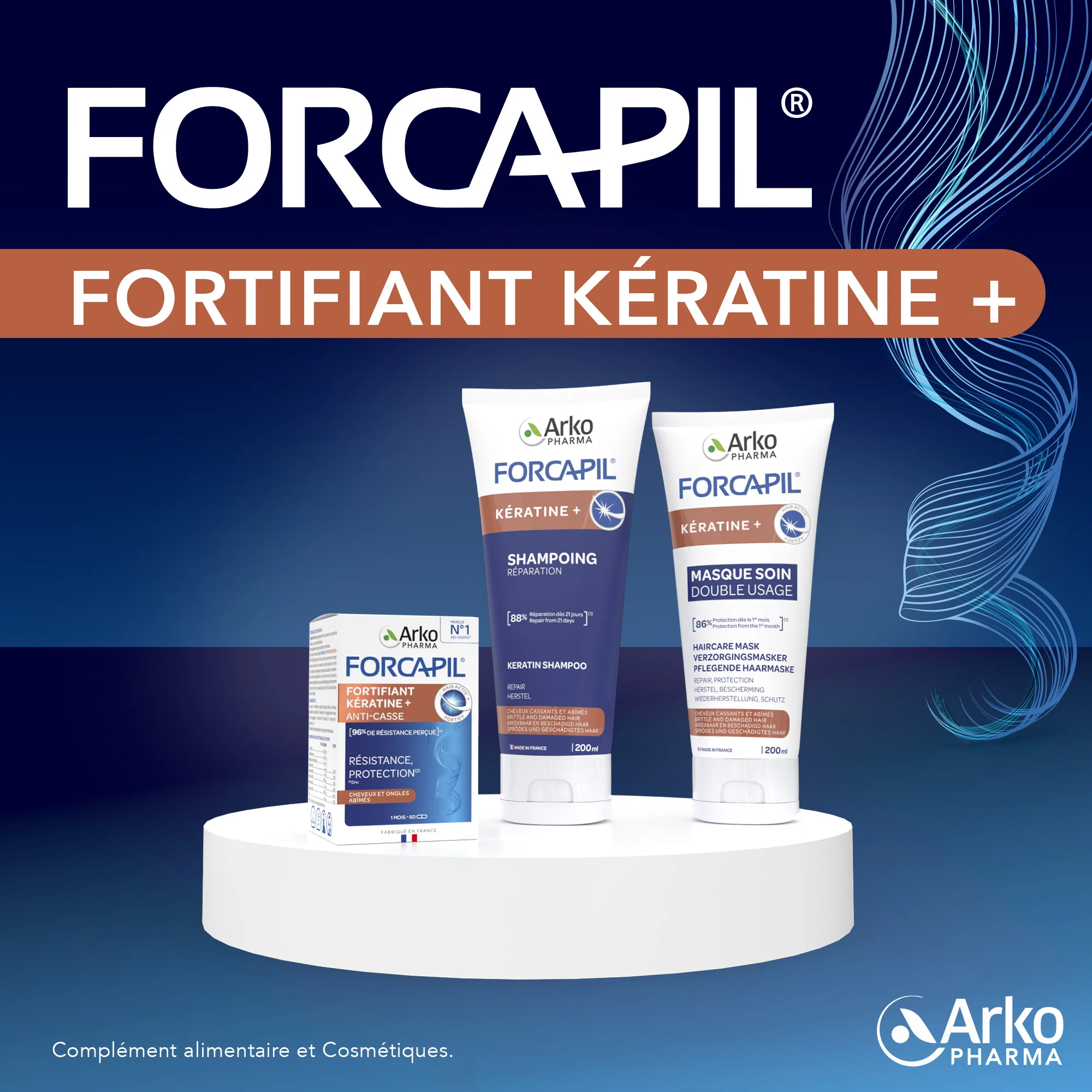 Forcapil® Kératine Masque soin double usage - Anti gaspillage - Image 10