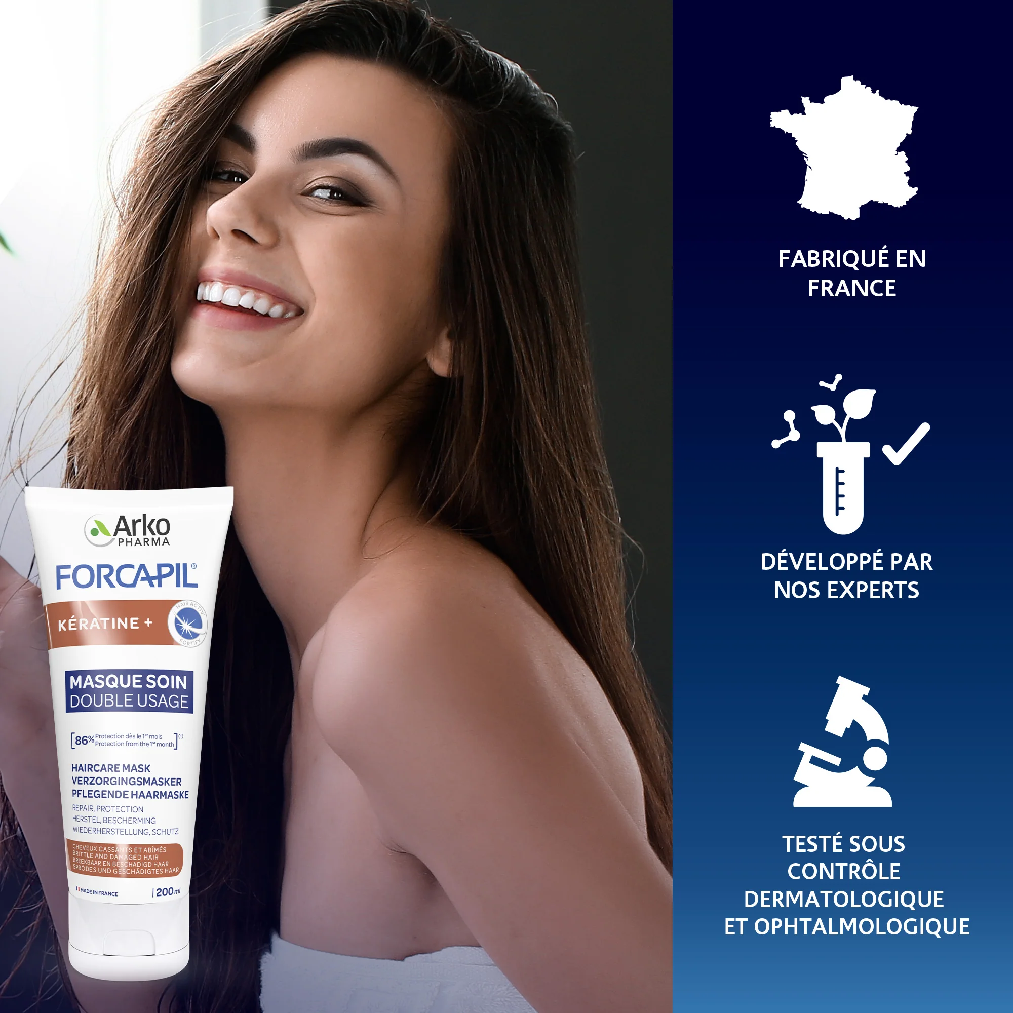 Forcapil® Kératine Masque soin double usage - Anti gaspillage - Image 9