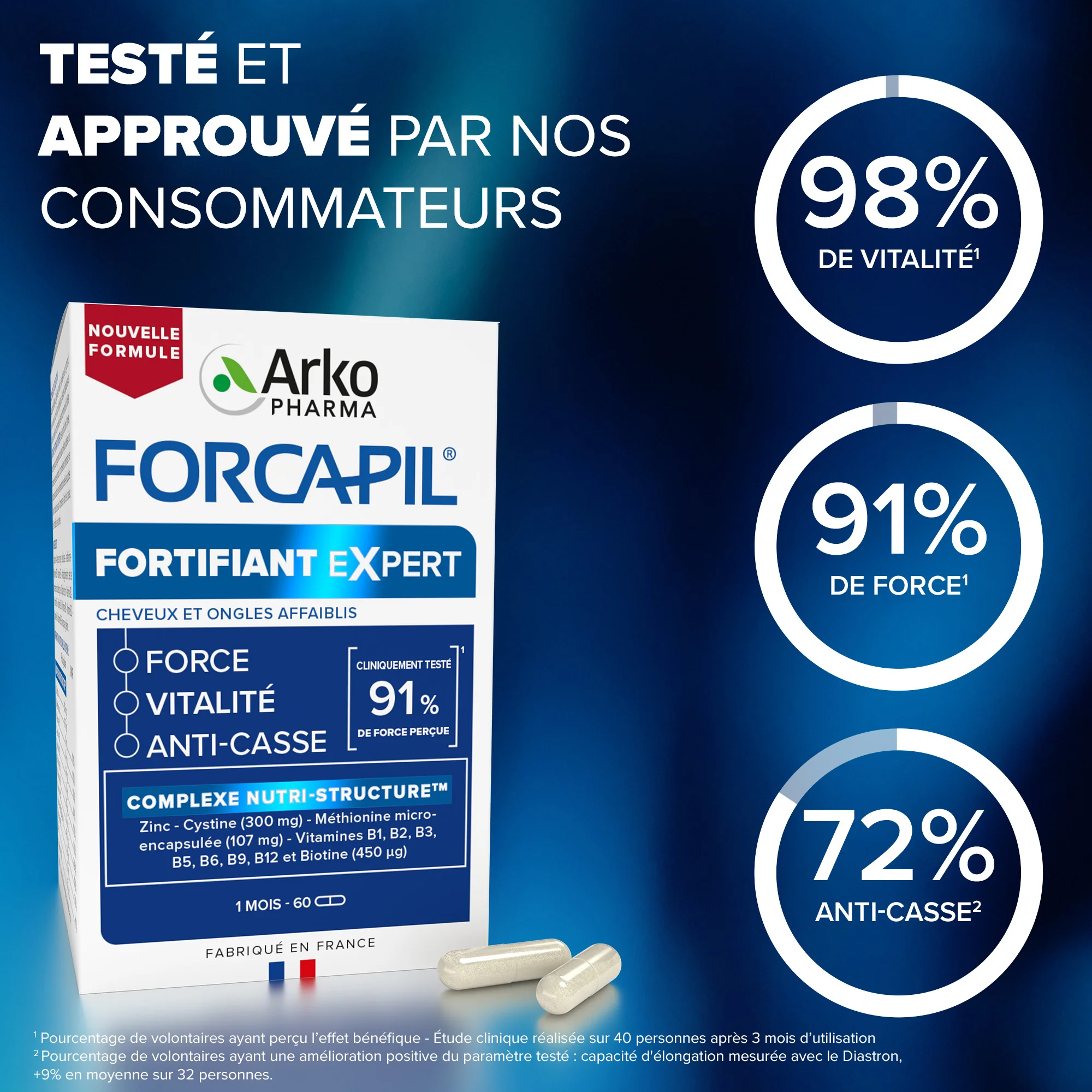 Forcapil® Fortifiant Expert - 3 mois + 1 mois OFFERT - Image 5